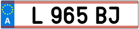 Trailer License Plate